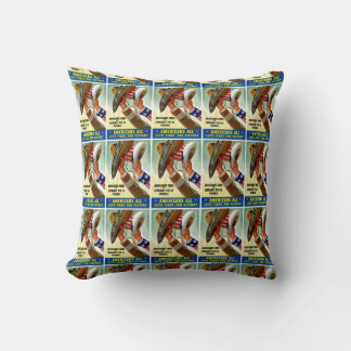 Americans All ~ Let's Fight for Victory Cushion