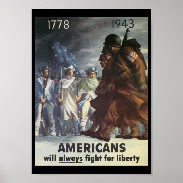 Americans Fight World War 2 Poster (Front)