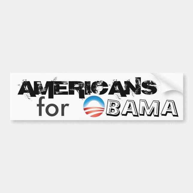AMERICANS for OBAMA Bumper Sticker (Front)