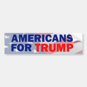 Americans for Trump Bumper Sticker