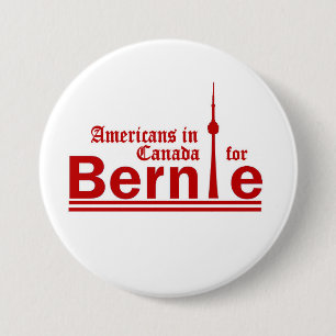 Americans in Canada for Bernie 7.5 Cm Round Badge