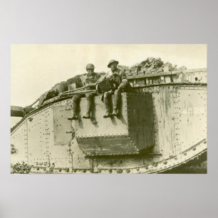 Americans on a Mark I Poster