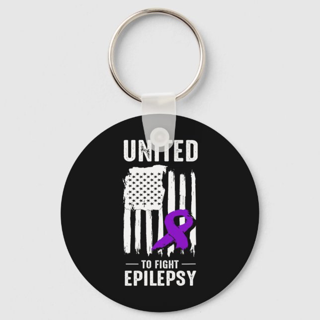 Americans United Against Epilepsy  Key Ring (Front)