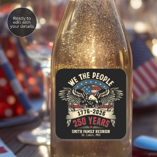 America's 250 Year Anniversary We the People Square Sticker