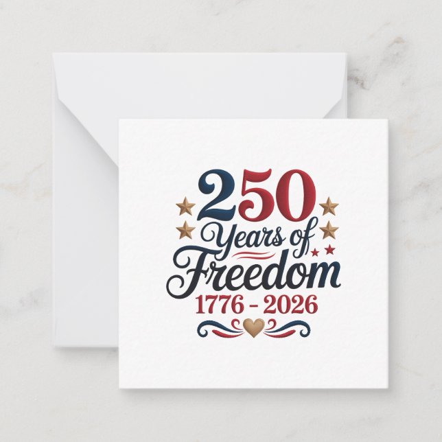 America's 250th Anniversary Card (Front)