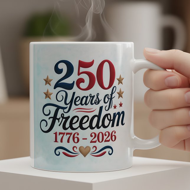 America's 250th Anniversary Commemorative Coffee Mug (Creator Uploaded)