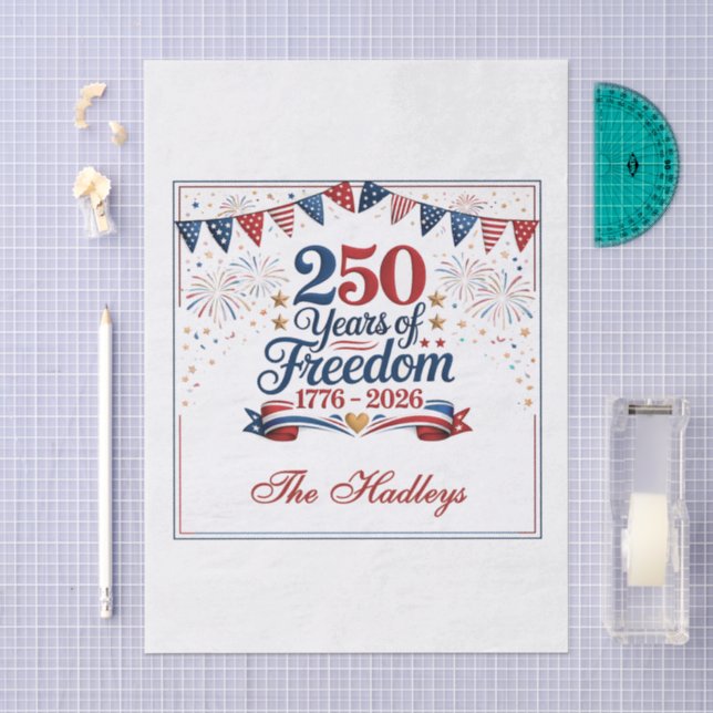 America's 250th Anniversary Decoupage Tissue Paper (Craft)
