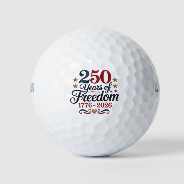 America's 250th Anniversary Freedom Golf Balls (Front)