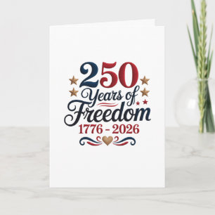 America's 250th Anniversary Greeting Card