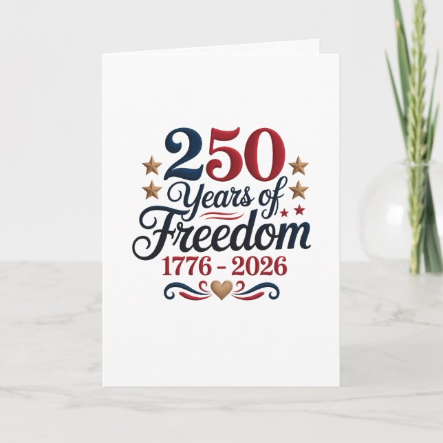 America's 250th Anniversary Greeting Card (Front)