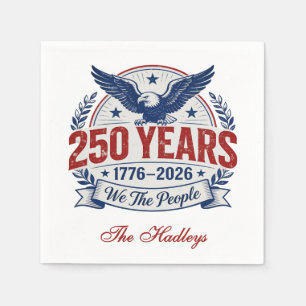 America's 250th Anniversary Name Napkin