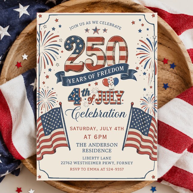 America's 250th Anniversary Party Invitation (Creator Uploaded)
