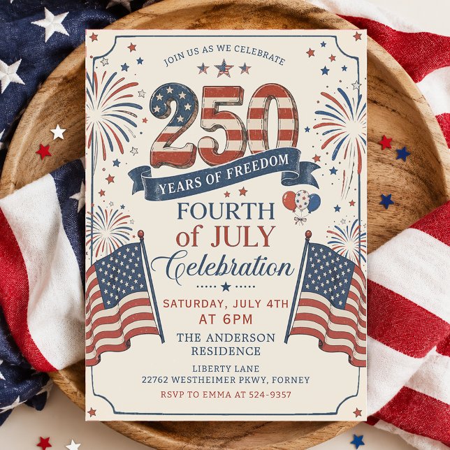 America's 250th Anniversary Party Invitation (Creator Uploaded)