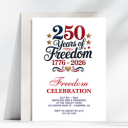 America's 250th Anniversary Party Invitation