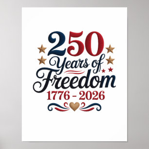 America's 250th Anniversary Poster