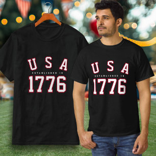 America's 250th Anniversary USA Established 1776 T-Shirt