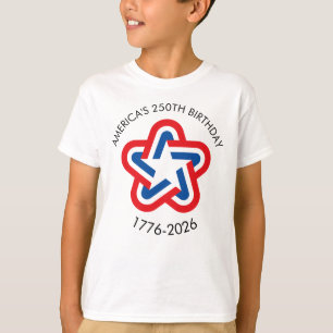 America's 250th Birthday 1776-2026 Red White Blue T-Shirt