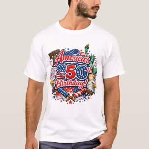 Americas 250th Birthday 4th of July Celebration T-Shirt