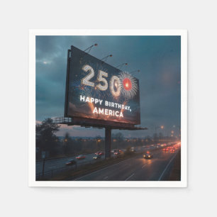 America's 250th Birthday Billboard Napkin