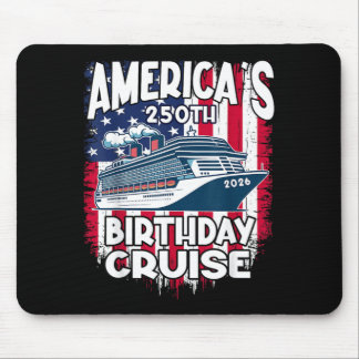 Americas 250th Birthday Cruise 2026 Patriotic Mouse Pad