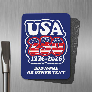 America's 250th Birthday - Groovy USA 250 Magnet