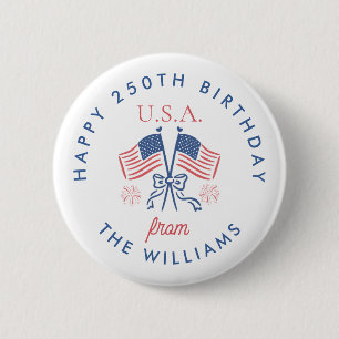 America's 250th Birthday Party Button