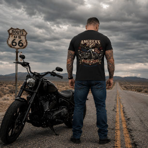 America's 250th Patriotic Biker Eagle T-Shirt