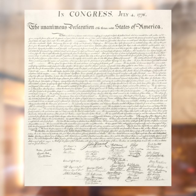America's Declaration Of Independence (Sheet 2)