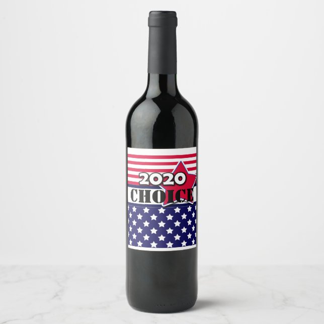 America's election, 2020, election, personalised wine label (Front)