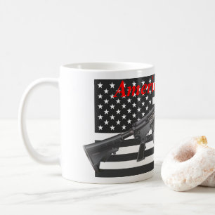 Americas Favorite Rifle USA Flag AR15 Personalized Coffee Mug