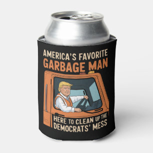 America's Favourite Garbage Man Trump 45 47 USA Can Cooler
