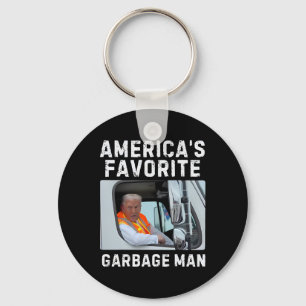 America's Favourite Garbage Man Trump Garbage Truc Key Ring