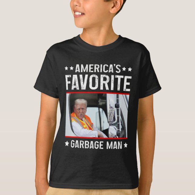 America's Favourite Garge Man Funny Trump Garge Tr T-Shirt (Front)