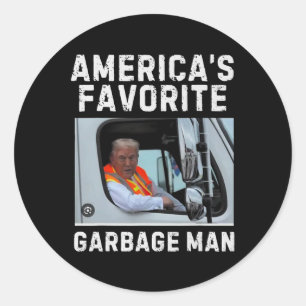America's Favourite Garge Man Trump 2024  Classic Round Sticker