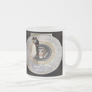 America's FIRST COUPLE, FIRST DANCE Beautiful Frosted Glass Coffee Mug