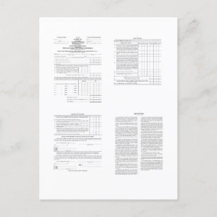 America's First Income Tax Form 1040 from 1913  Postcard