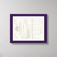 America's First Income Tax Form Canvas