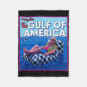 America's Gulf Mexico Presdent Sombrero Summer Fleece Blanket