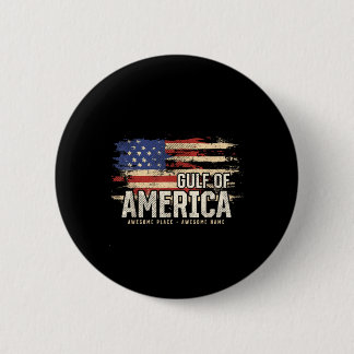 Americas Gulf Of Usa Grunge Patriotic  6 Cm Round Badge