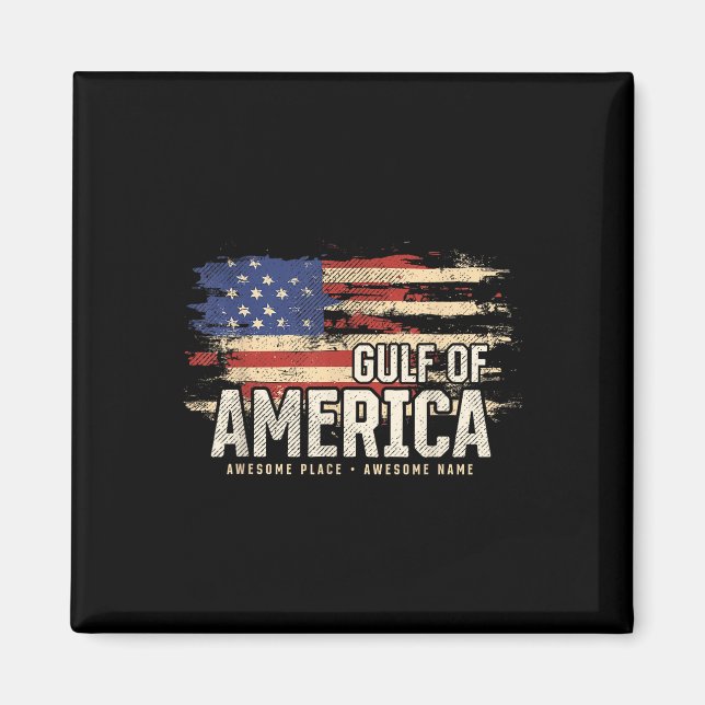 Americas Gulf Of Usa Grunge Patriotic  Magnet (Front)