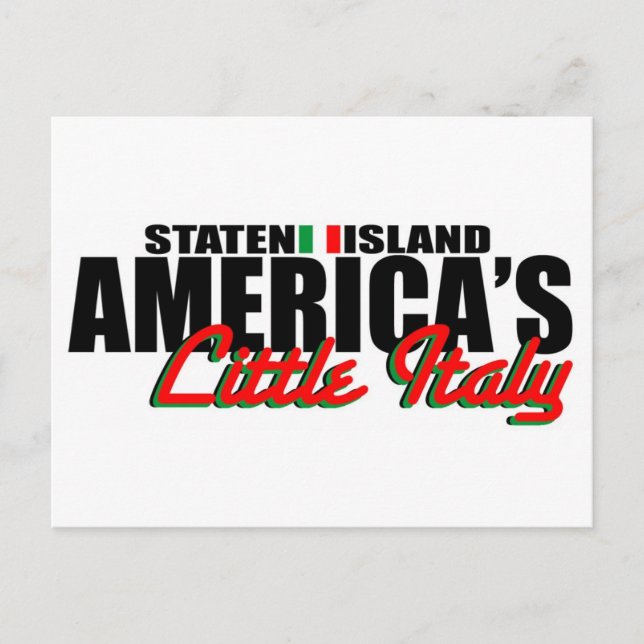 America's Little Italy Post Card (Front)