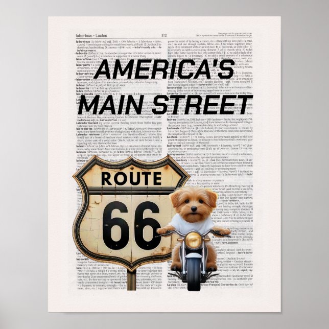 America's Main Street Route 66 Poster (Front)
