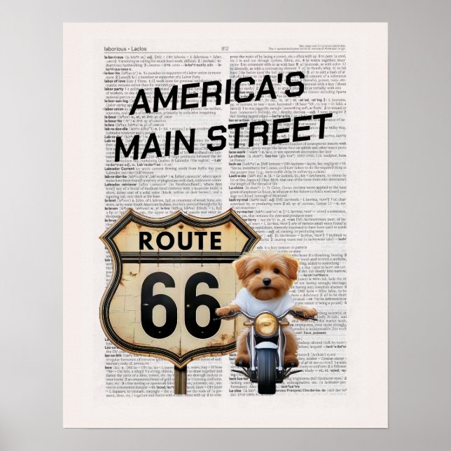 America's Main Street Route 66 Poster (Front)