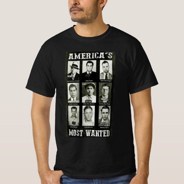 America's Most Wanted Art Design T-Shirt (Front)
