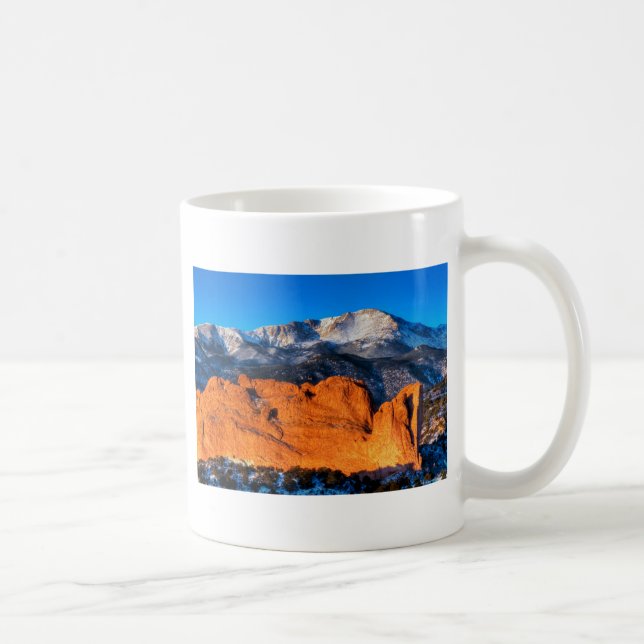 America's Mountain at Sunrise Coffee Mug (Right)