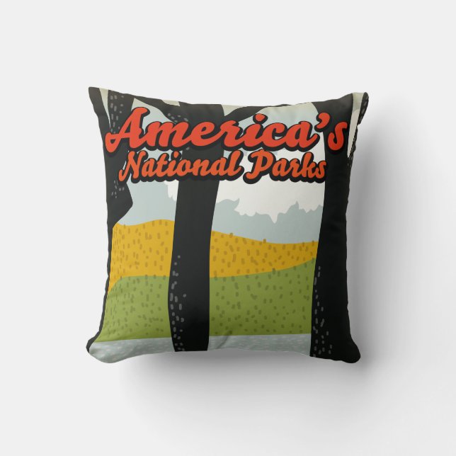 America's National Parks Poster Cushion (Front)
