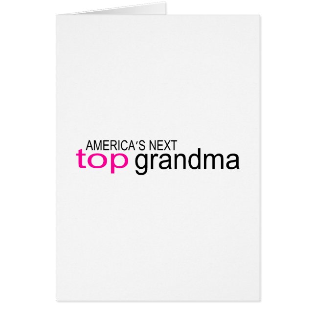 Americas Next Top Grandma (Front)
