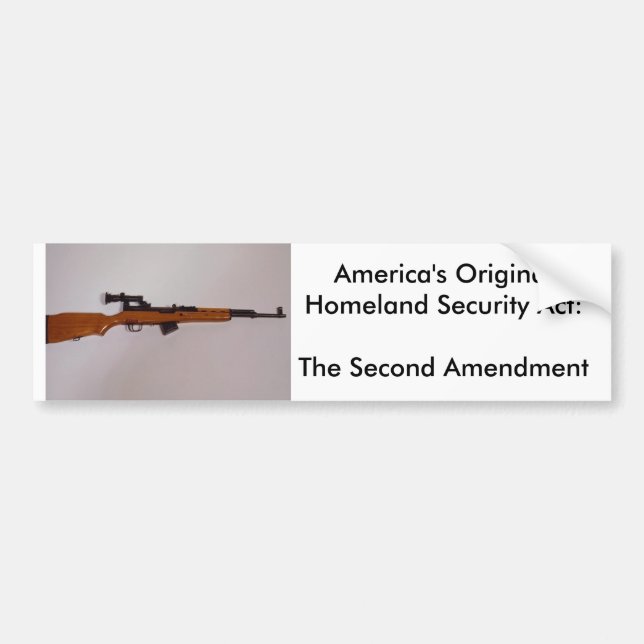 America's Original Homeland Security Ac... Bumper Sticker (Front)