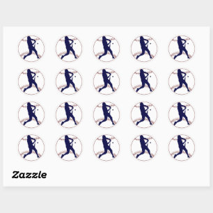 America's Pastime Classic Round Sticker