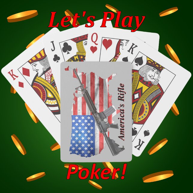 Americas Rifle MSR AR15 Game Night Poker Playing Cards (Creator Uploaded)